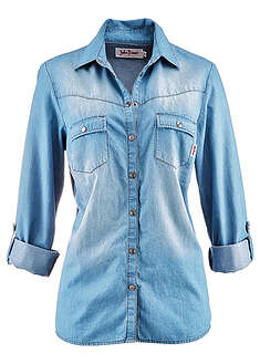 pitkahihainen-farkkupusero-painonapeilla