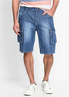 Reisitaskulliset farkkubermudat, Regular Fit - sininen denim - bonprix
