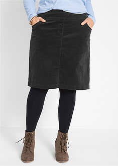 Joustava vakosamettihame mukavalla vyötärönauhalla