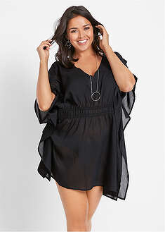 Läpikuultava rantatunika V-pääntiellä