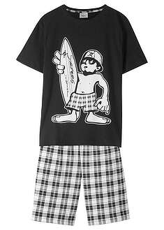 Shortsipyjama puhtaasta puuvillasta (2-os. setti)