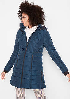 Pitkä tikkitakki vanutäytteellä