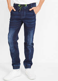 Lasten kapenevat collegefarkut, Regular fit - tummansininen denim - bonprix