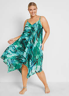 Sifonkinen maksipituinen rantamekko