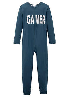 Pyjamahaalari puhtaastaluomupuuvillasta - tummansininen - bonprix