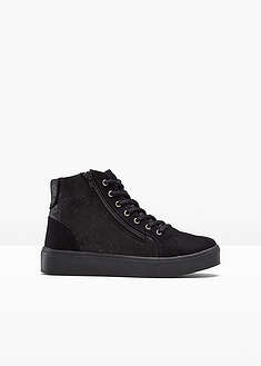 Korokepohjaiset varsisneakerit - musta - bonprix