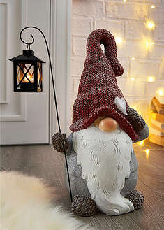 Tonttu ja lyhty - punainen-harmaa - bonprix