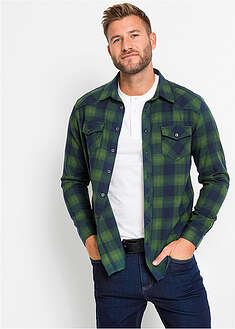 Pitkähihainen flanellipaita puhtaasta puuvillasta