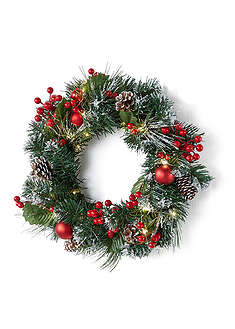 LED-kranssi koristeilla - vihreä - bonprix