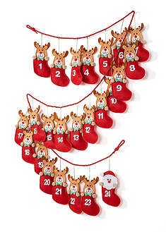 Joulukalenteri 24 pussilla - punainen-beige - bonprix