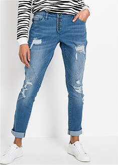 Keskivyötäröiset boyfriend-farkut - sininen denim - bonprix