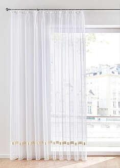 Valoverho satiininauhalla