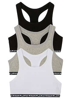 Liivitoppi pehmeästä puuvillasekoitteesta (3 kpl/pakkaus)