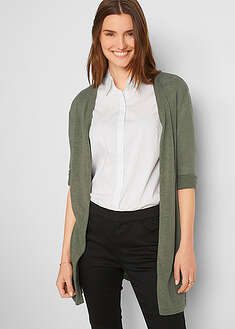 Avoin pitkä neuletakki