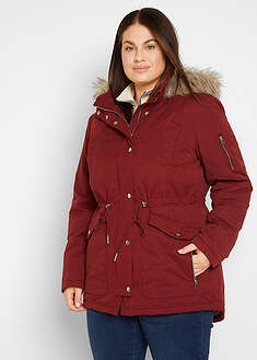 Lämmin vuorillinen parkatakki