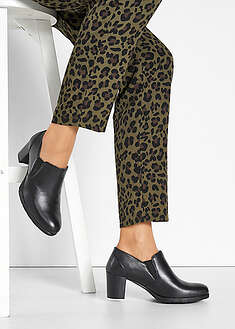 Korkeakorkoiset nilkkurit nahasta