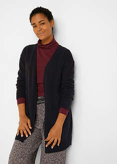 Pitkä neuletakki - kivenharmaa - bonprix