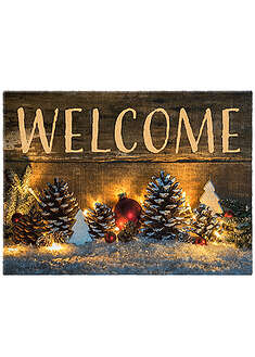 Jouluaiheinen kynnysmatto - ruskea - bonprix