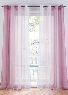 Liukuvärinen verho kierrätetyllä polyesterillä (2kpl/pakkaus)