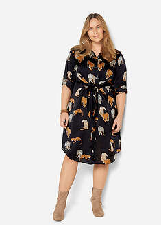 Satiininen paitapuseromekko