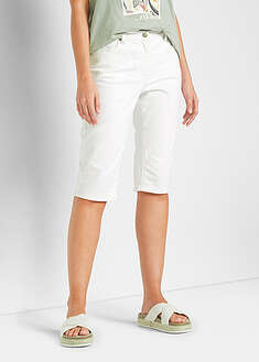 Joustavat farkkubermudat käärittävillä lahkeensuilla