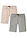 Joustavat bermudashortsit, Regular Fit (2 kpl/pakkaus) - beige+savuinen oliivinvihreä - bonprix