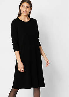 Neulemekko kierrätetyllä puuvillalla - musta - bonprix