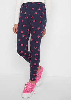Leggingsit luomupuuvillasekoitteesta (2kpl/pakkaus) - salvianvihreä+tummansininen - bonprix