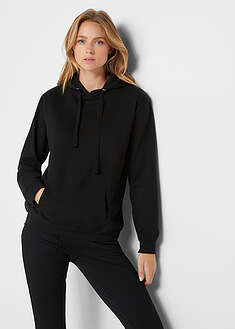 Pehmeä collegehuppari - musta - bonprix