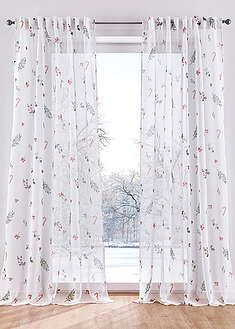 Jouluinen verho (1 kpl/pakkaus) - valkoinen-vihreä-punainen - bonprix