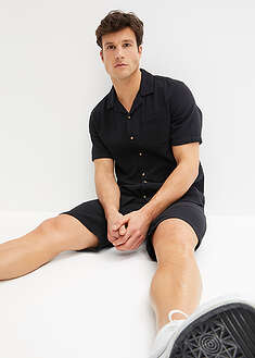 Lyhythihainen kauluspaita musliinia