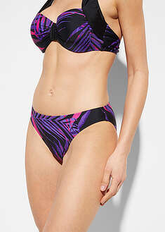 Bikinihousut - musta-lila-painokuvioitu - bpc bonprix collection