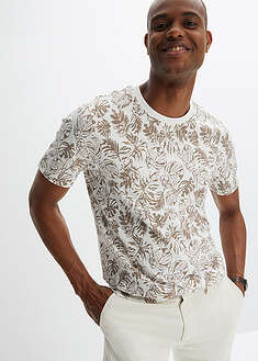 T-paita puhtaasta luomupuuvillasta - villanvalkoinen painokuvioitu - bonprix