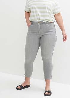 Joustavat 7/8-pituiset skinny-farkut - light grey denim - bonprix