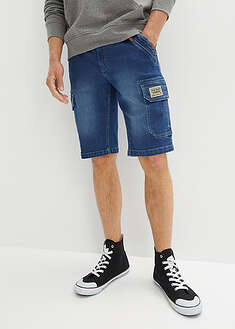 Joustavat farkkushortsit, Regular Fit - keskisininen denim - bonprix