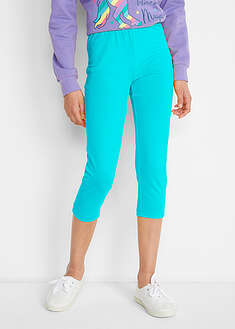 Caprileggingsit joustavasta luomupuuvillasekoitteesta (2kpl/pakkaus) - turkoosi+vaalea fuksia - bonprix