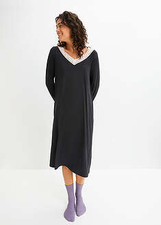 Pitkä yöpaita pehmeästä viskoosisekoitteesta