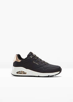 Skechers-tennarit Memory Foam -pohjalla - musta-ruusukullanvärinen - Skechers