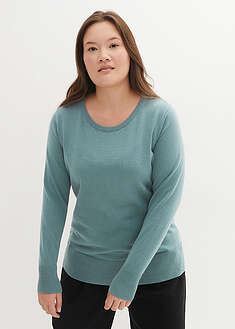 Basic-hienoneulepusero kierrätetyllä puuvillalla