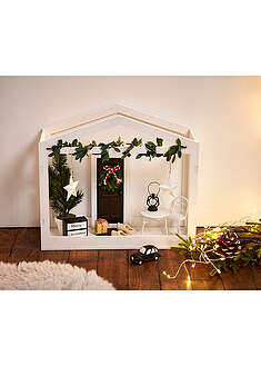 Koriste-elementti tonttuovi talvipuutarhalla (14-os. setti) - musta-valkoinen - bonprix