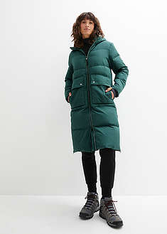 Untuvatakki kierrätetyllä untuvalla ja heijastavilla yksityiskohdilla