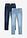Normaalivyötäröiset jeggingsit (2kpl/pakkaus) - tummansininen denim+bleu clair denim - bonprix