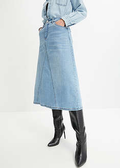 Joustava farkkuhame, high waist - vaaleansininen denim used - bonprix