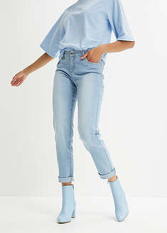 Suorat normaalivyötäröiset stretch-farkut - kulutettu jäänsininen denim - bonprix