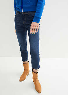 Superpehmeät Slim Fit -malliset 7/8-farkut - tummansininen, used - bonprix