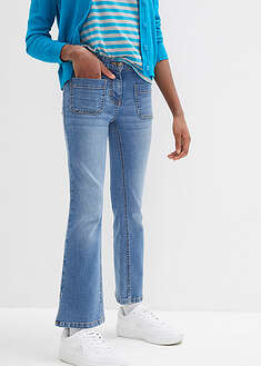 Mukavat levenevälahkeiset farkut - sininen denim - bonprix