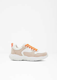 Chunky-sneakerit - beige/valkoinen/oranssi - bonprix