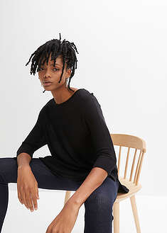 3/4-hihainen hienoneuloksinen neulepusero