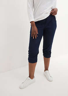 Joustavavyötäröiset caprihousut puuvillasekoitteesta