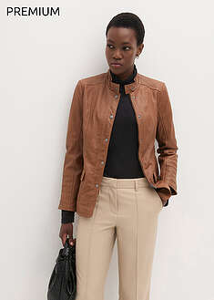 Nahkatakki lampaannappaa